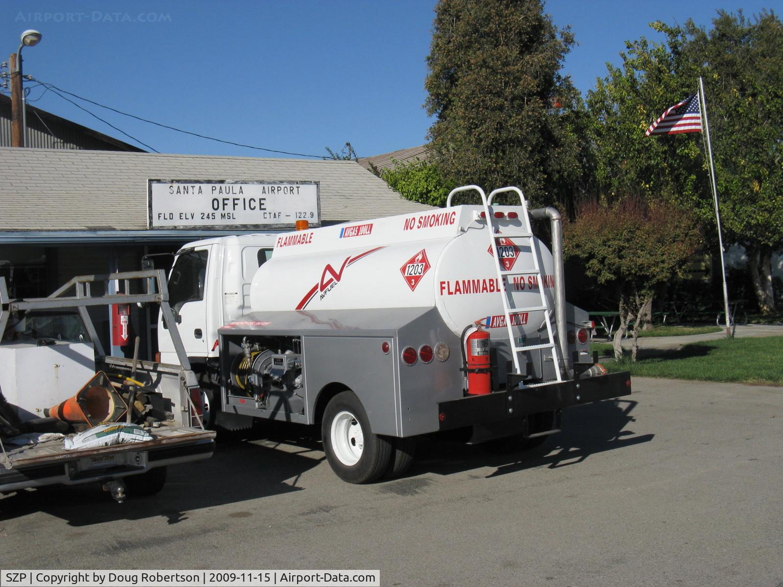Santa Paula Airport (SZP) - New AVFUEL fuel truck for refueling at the Helo pad, etc.