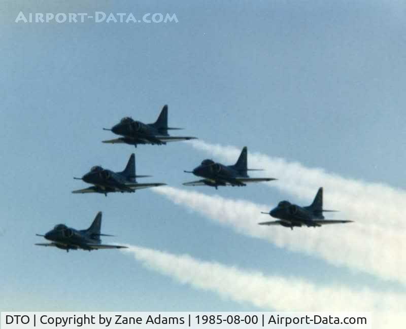 Denton Municipal Airport (DTO) - Blue Angels at the Denton Airshow 1985