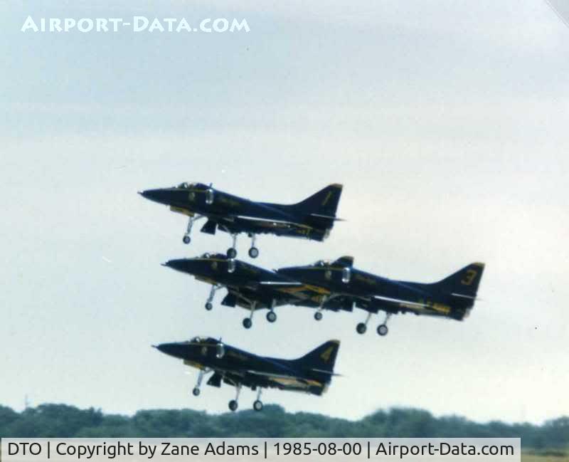 Denton Municipal Airport (DTO) - Blue Angels at the Denton Airshow 1985
