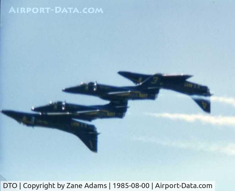 Denton Municipal Airport (DTO) - Blue Angels at the Denton Airshow 1985