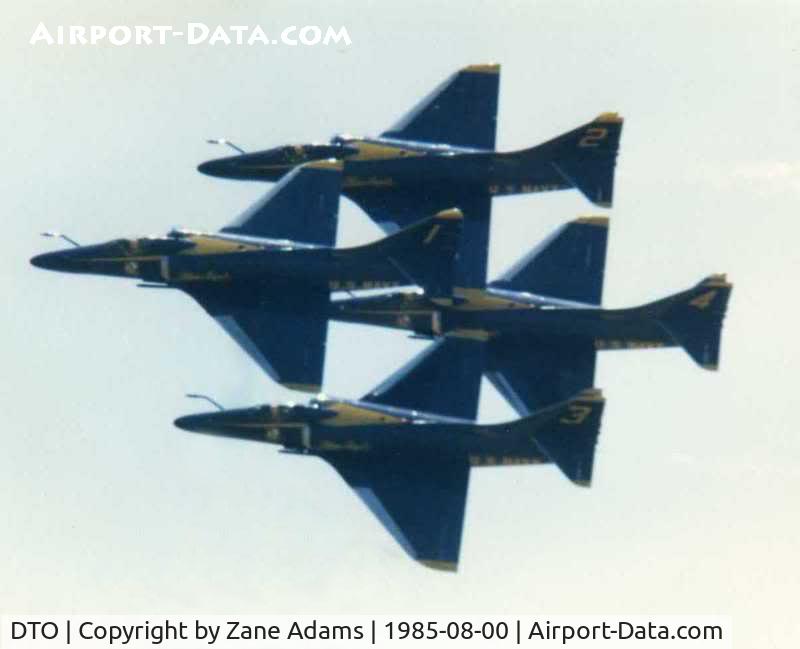 Denton Municipal Airport (DTO) - Blue Angels at the Denton Airshow 1985