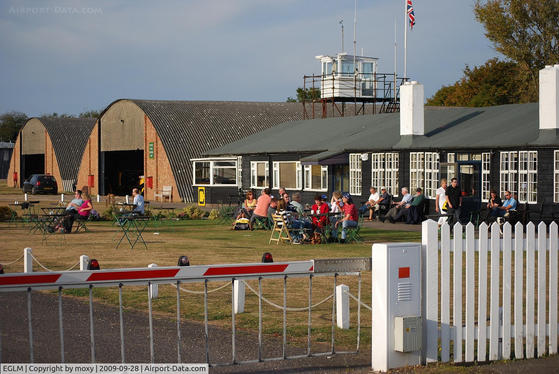White Waltham Airfield Airport, White Waltham, England United Kingdom (EGLM) - Outside the clubhouse at White Waltham