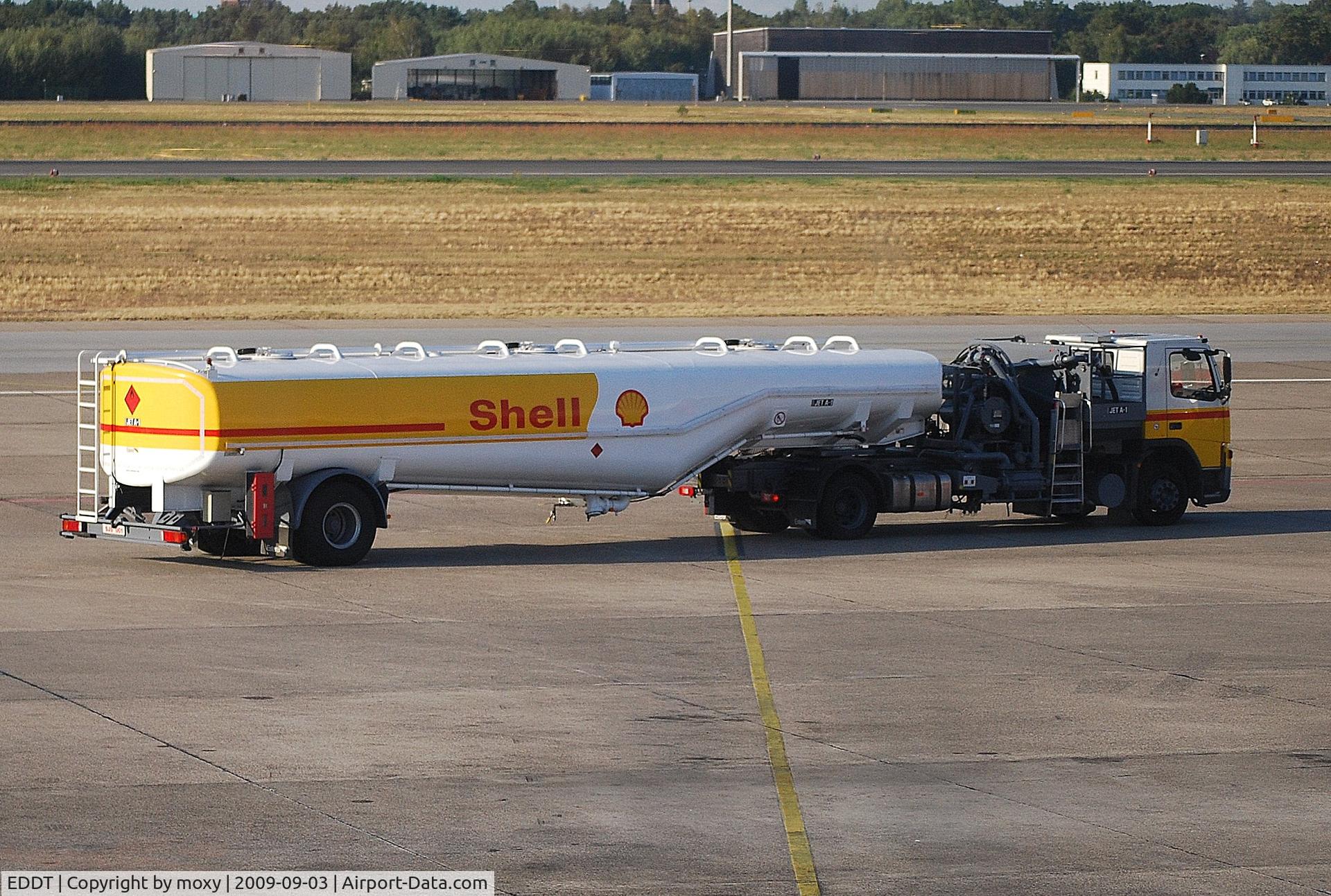 Tegel International Airport (closing in 2011), Berlin Germany (EDDT) - Shell tanker at Berlin Tegel