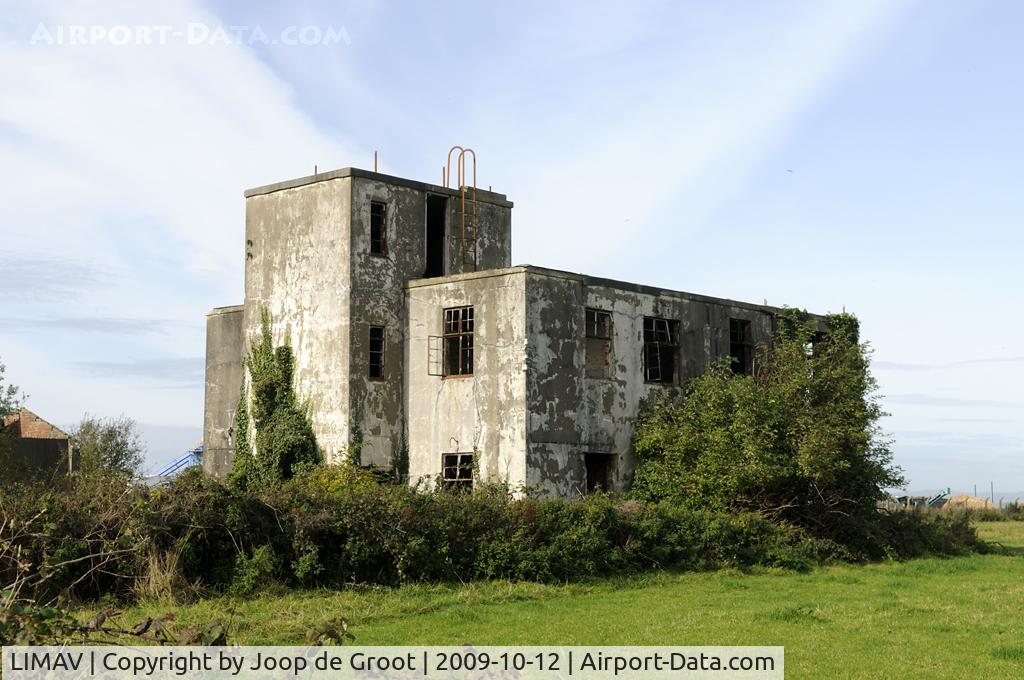 LIMAV Airport - RAF Limavedy used to be a Coastal Command airfield. It was closed in 1945, but the infrastructure is still in place. The control tower is in a sorry state though.
