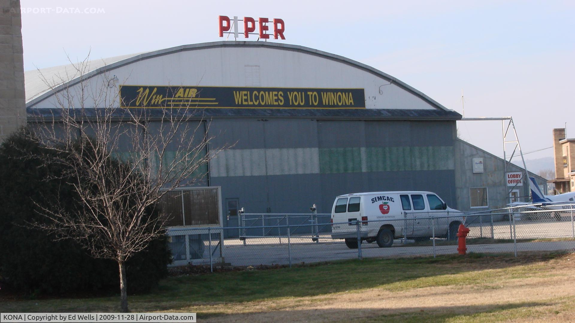 Winona Muni-max Conrad Fld Airport (ONA) - Old PIPER Hangar @ KONA