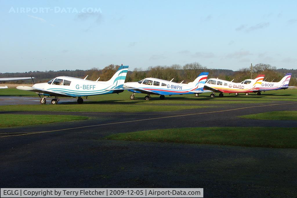 Panshanger Airport, Hertford, England United Kingdom (EGLG) - Panshanger Apron