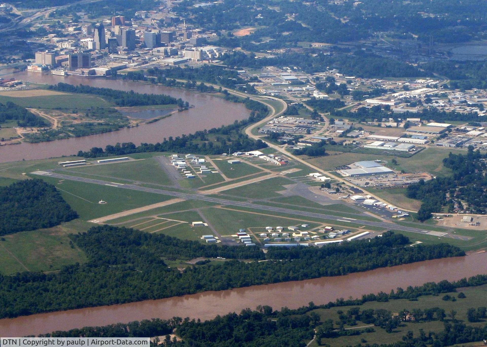 Shreveport Downtown Airport (DTN) - Over the Shreveport Downtown airport.
