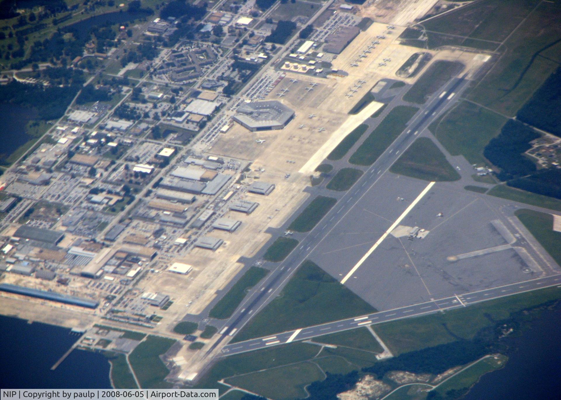 Jacksonville Nas (towers Fld) Airport (NIP) - Over Jacksonville NAS on the way to Shreveport Regional from Orlando Sanford.