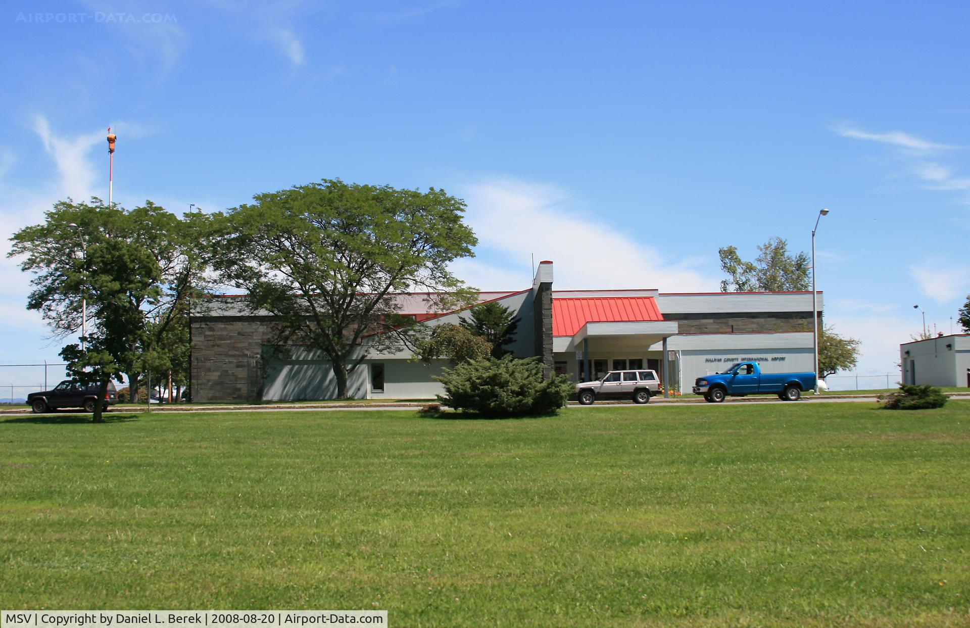 Sullivan County International Airport (MSV) - An overview of the main terminal area of this county/municipal airport