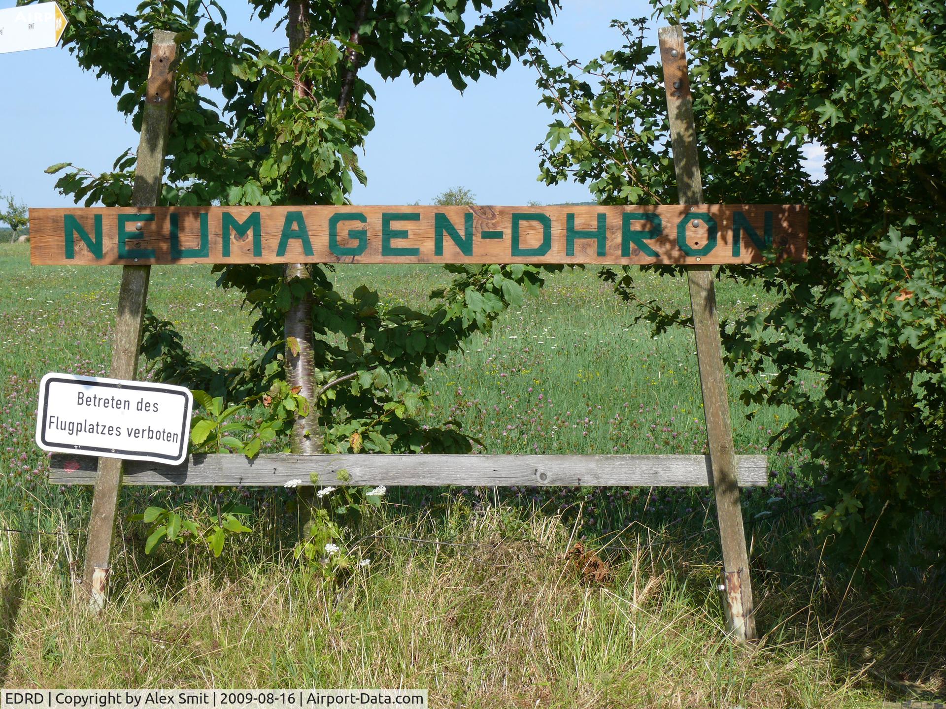EDRD Airport - Shield at the main gate