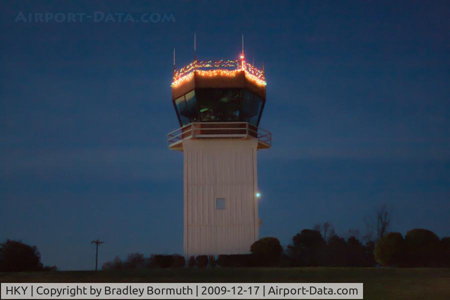 Hickory Regional Airport (HKY) - Christmas at the control tower.