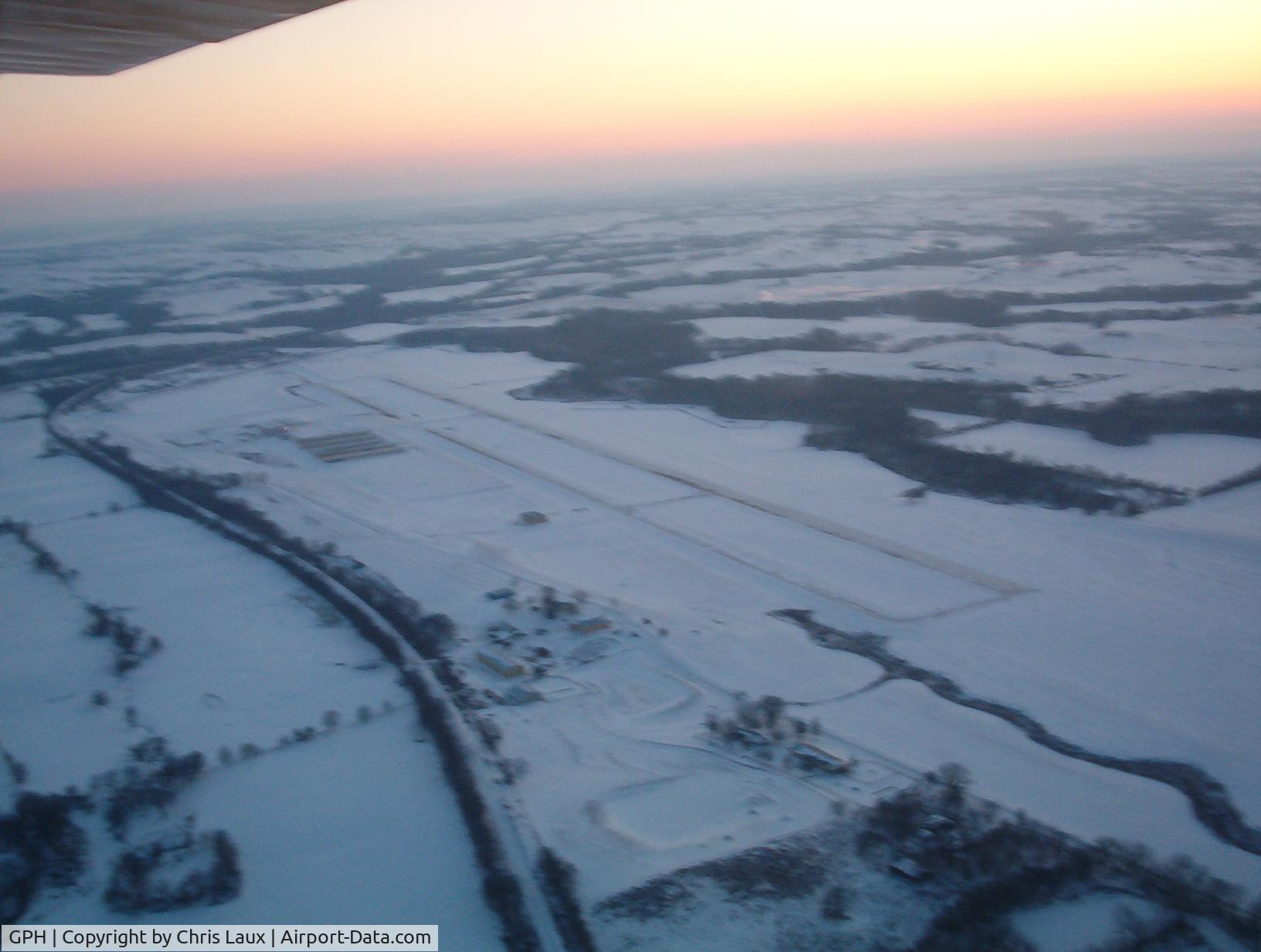 Midwest National Air Center Airport (GPH) - Snow covered GPH 