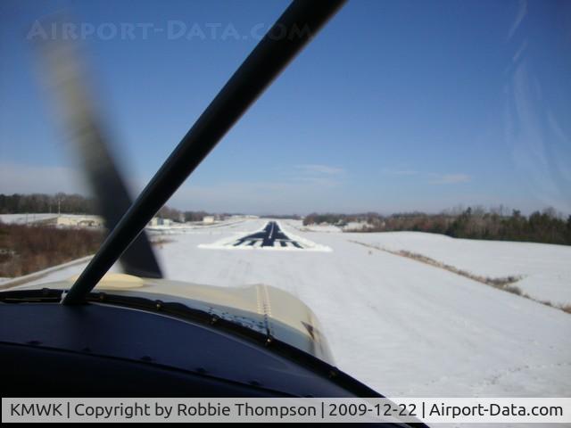 Mount Airy/surry County Airport (MWK) - Short Final 36 in a Luscombe 8A