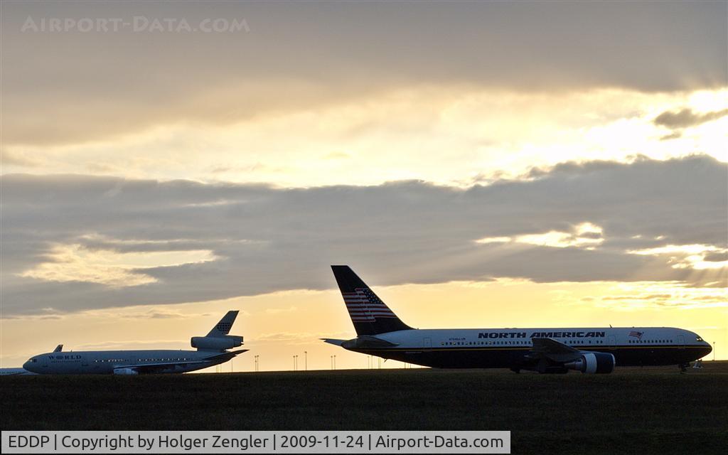 Leipzig/Halle Airport, Leipzig/Halle Germany (EDDP) - Time to wake up in the american corner