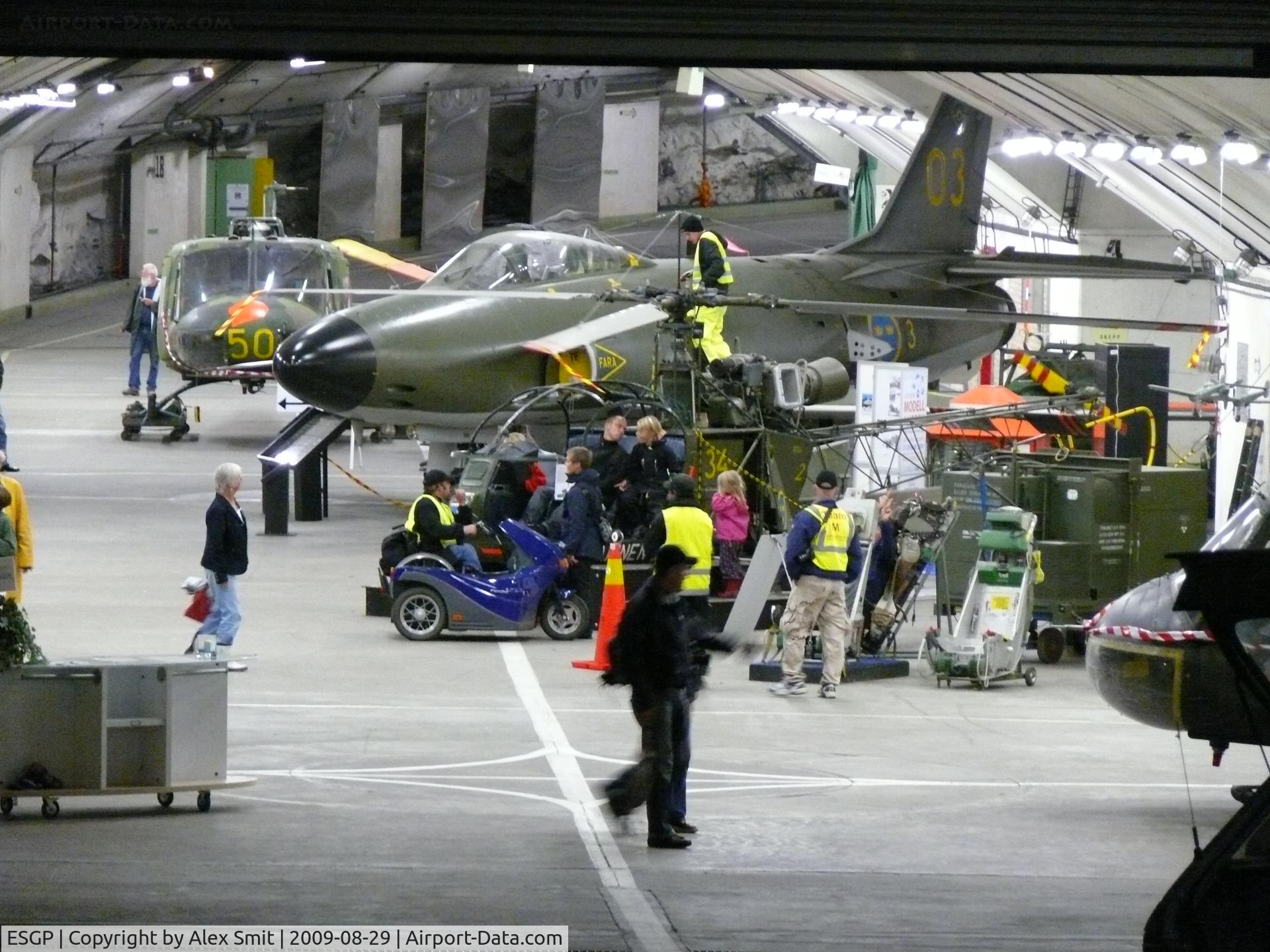 Göteborg City Airport (Säve), Göteborg Sweden (ESGP) - Museum is based in a former coldwar underground base
