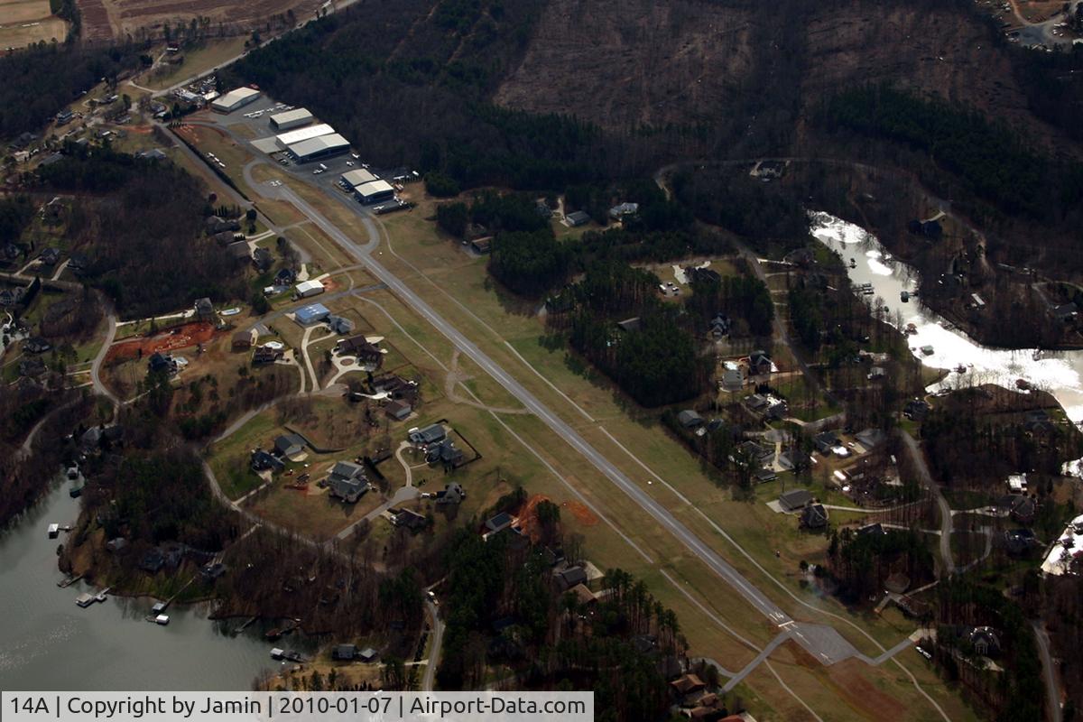 Lake Norman Airpark Airport (14A) - Lake Norman Airpark, looking South.