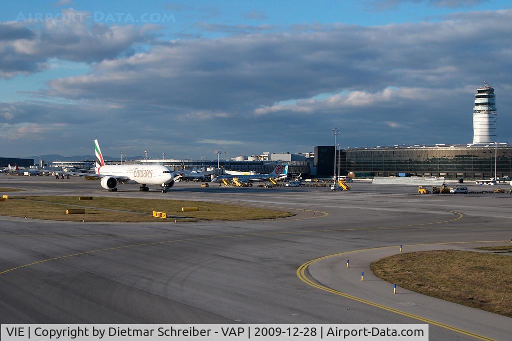 Vienna International Airport, Vienna Austria (VIE) - Emirates Boeing 777-300 at Vienna