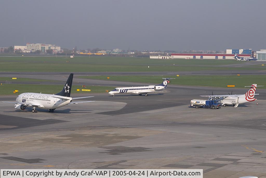 Warsaw Frederic Chopin Airport (formerly Okecie International Airport), Warsaw Poland (EPWA) - Apron in the morning