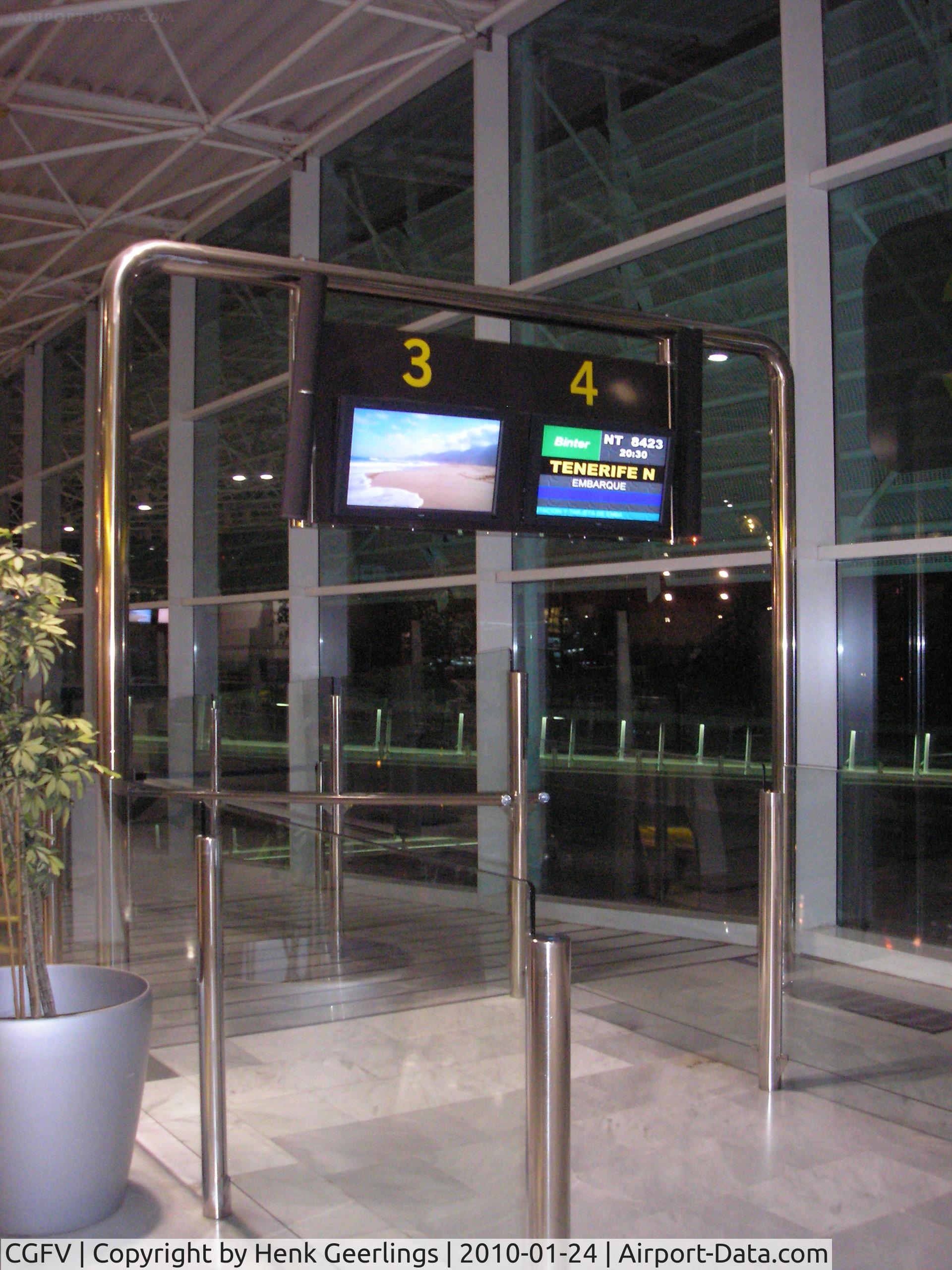 CGFV Airport - Fuerteventura Airport , Dep.Gate , Domestic Flight Binter to Tenerife