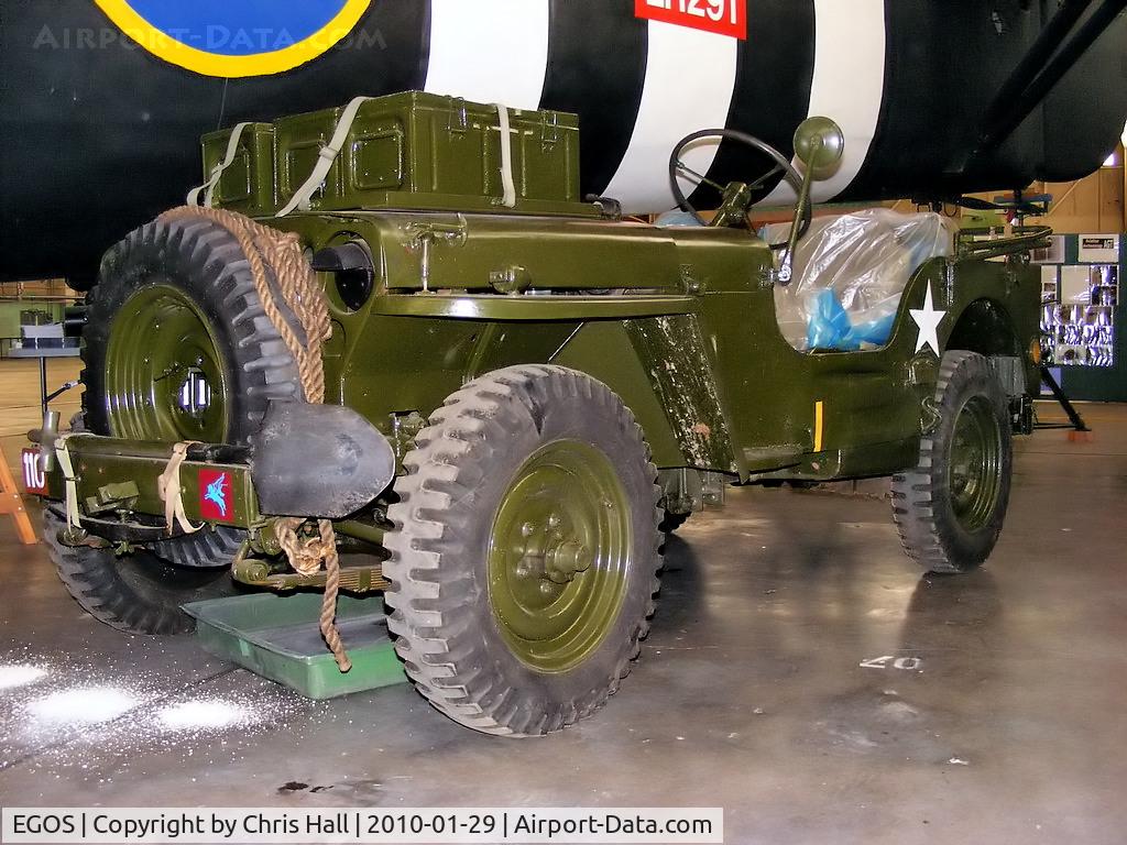 RAF Shawbury Airport, Shawbury, England United Kingdom (EGOS) - WWII Jeep preserved by the Assault Glider Trust