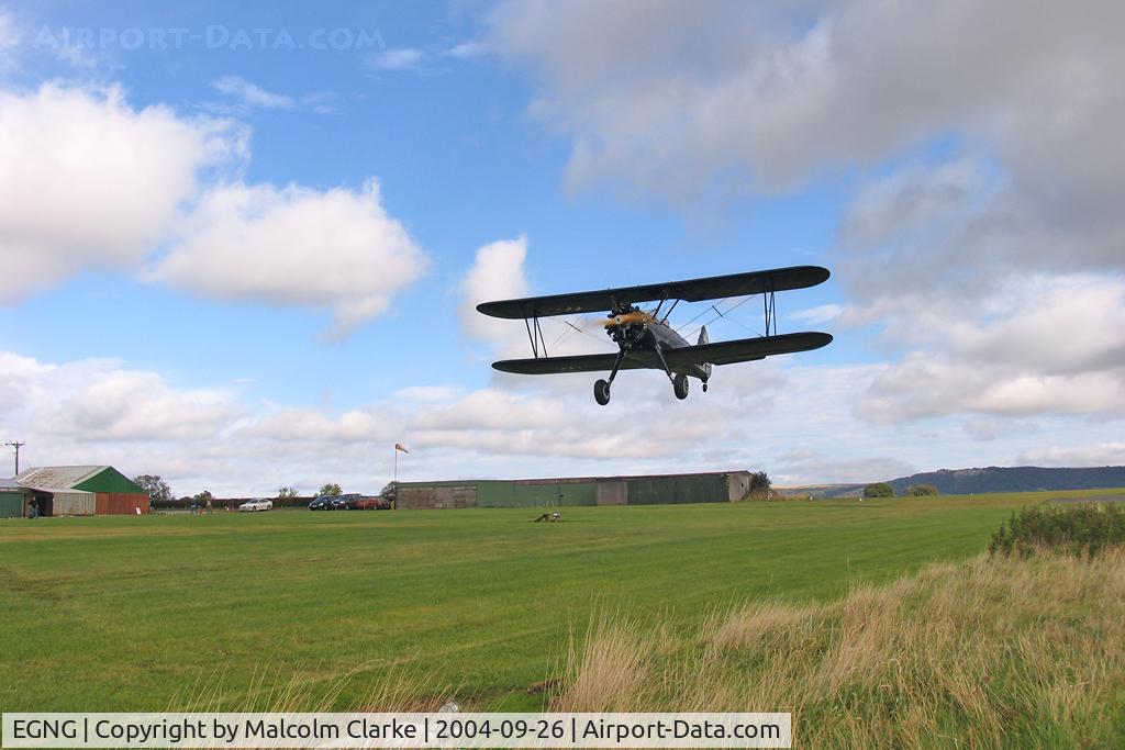 EGNG Airport - Bagby Airfield, North Yorkshire with Kaydet N65200 taking off from 24.