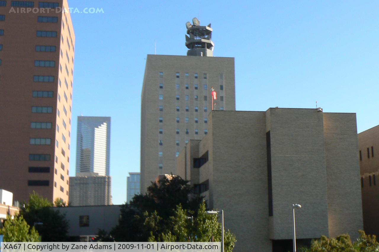 St. Joseph Medical Center Heliport (XA67) - Christus St Joseph Hospital Heliport - Houston, TX (as seen from I-45 northbound) 