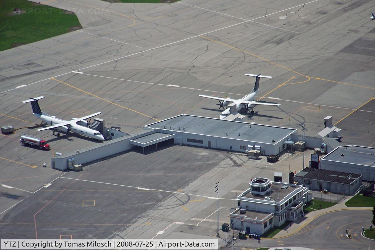 Toronto City Centre Airport, Toronto, Ontario Canada (YTZ) - Seen from the CN Tower