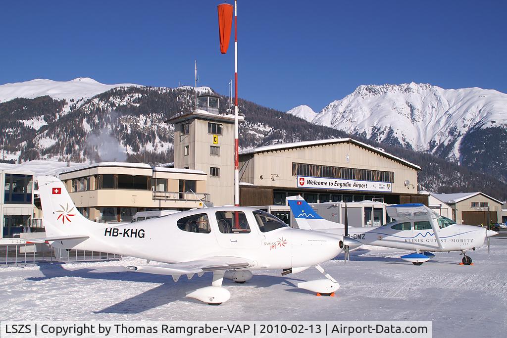 St. Moritz-Samedan Airport, Samedan Switzerland (LSZS) - airport overview