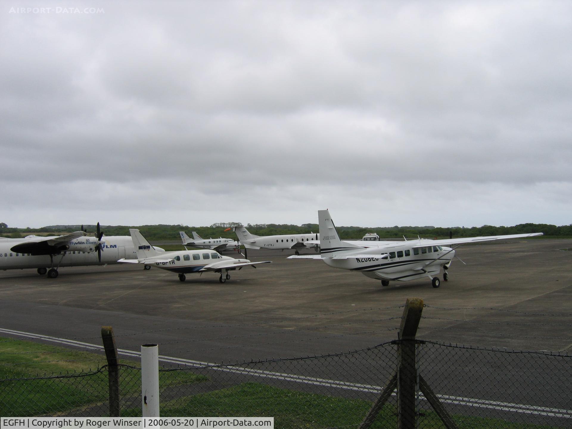 Swansea Airport, Swansea, Wales United Kingdom (EGFH) - Busy day at Swansea Airport