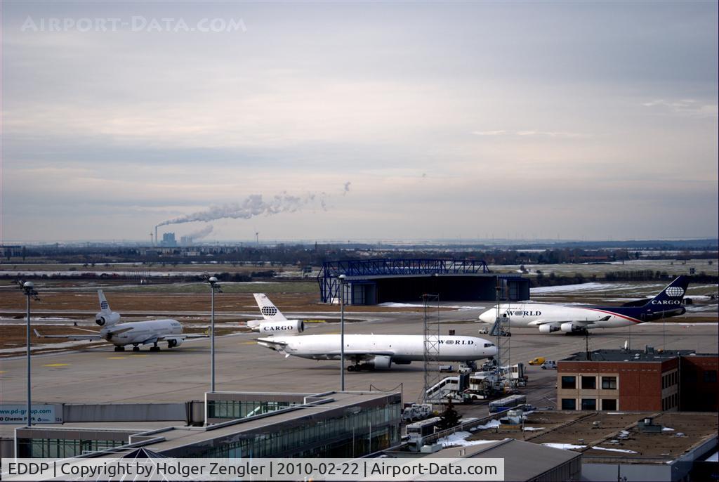 Leipzig/Halle Airport, Leipzig/Halle Germany (EDDP) - A very cold and western view from visitor´s terrace