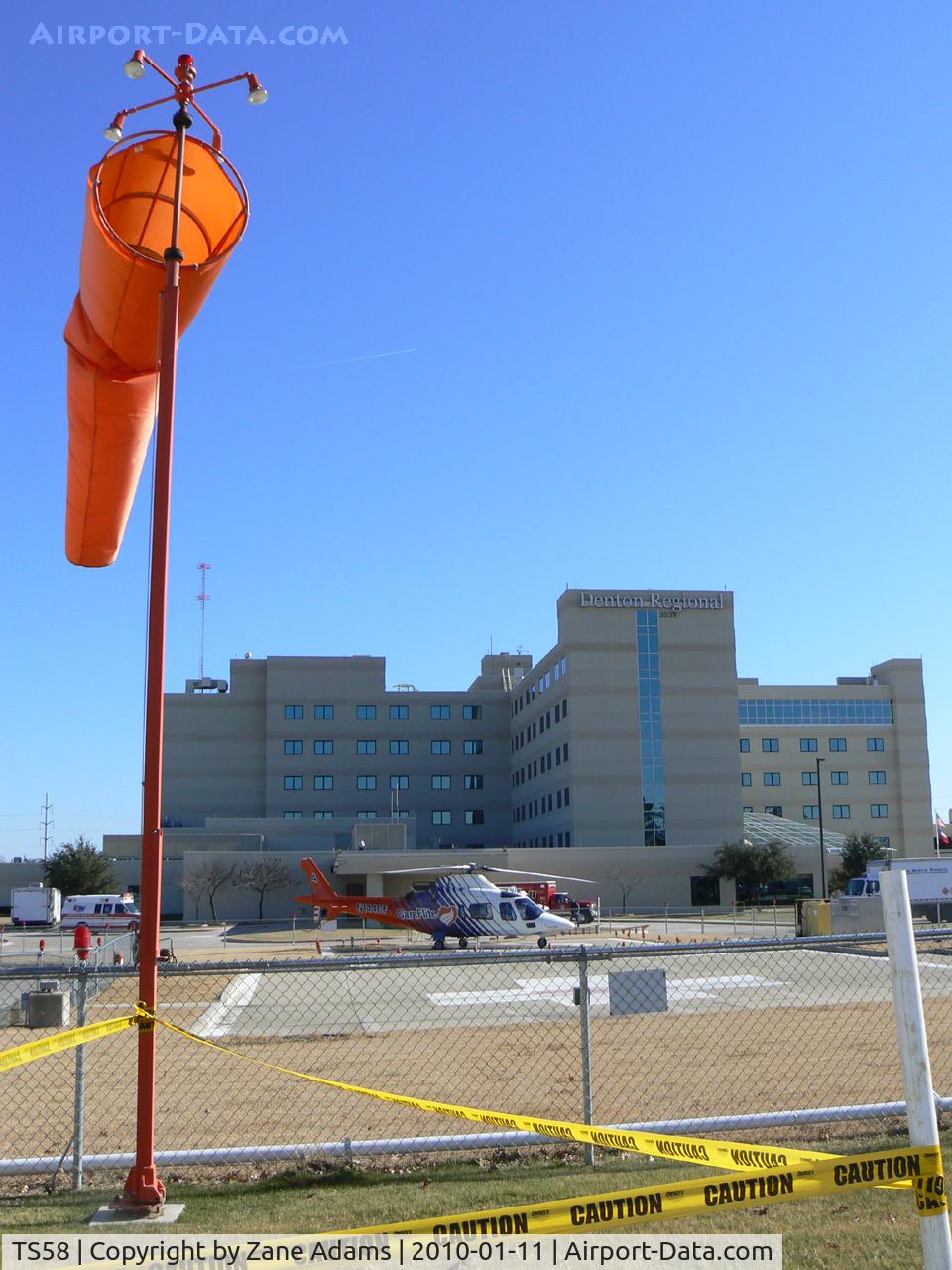 Denton Regional Medical Ctr - Flow Campus Heliport (TS58) - Care Flite at the Denton Regional Medical Center