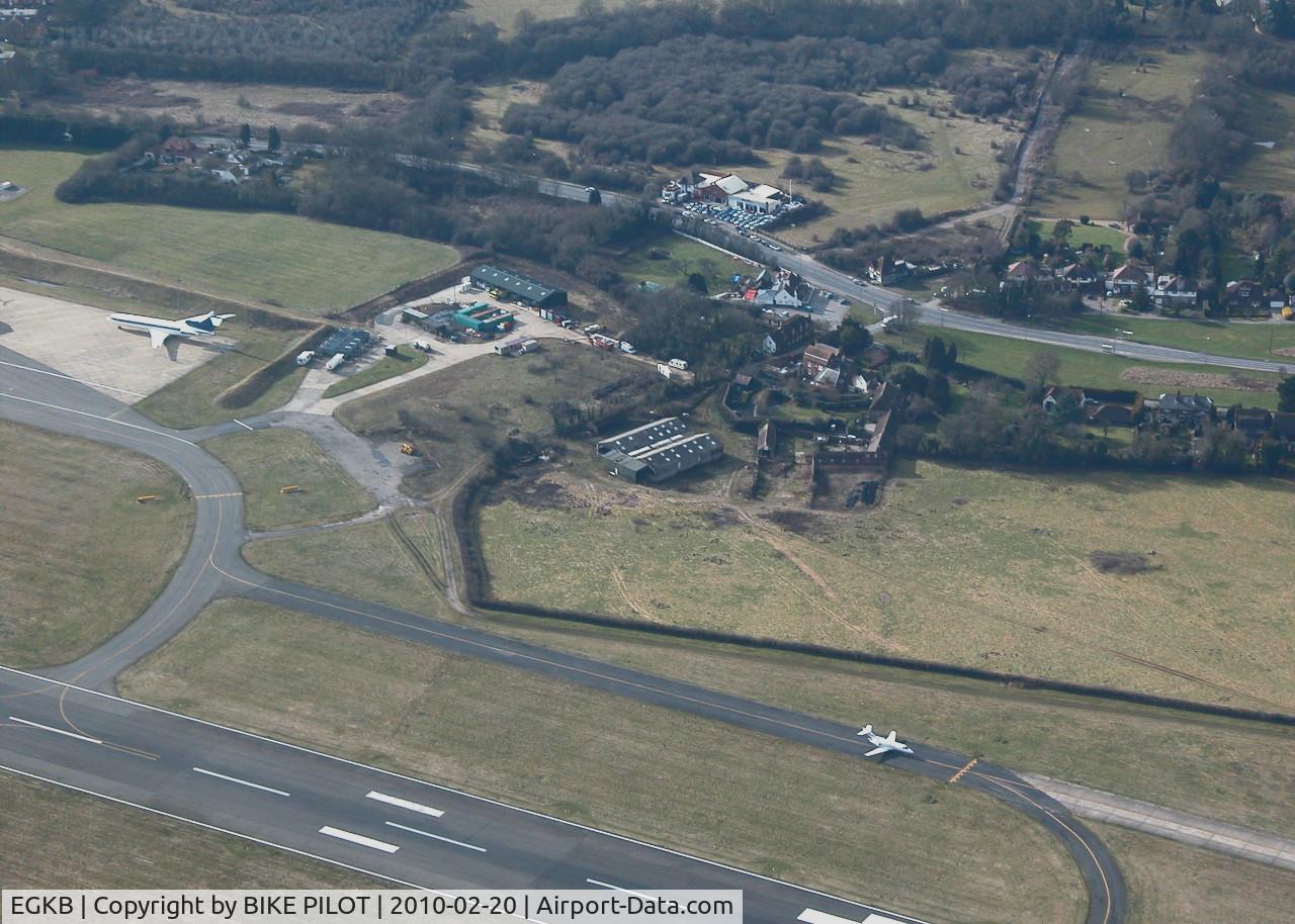 London Biggin Hill Airport, London, England United Kingdom (EGKB) - HAWKER TAXYING TO RWY 21 BIGGIN HILL