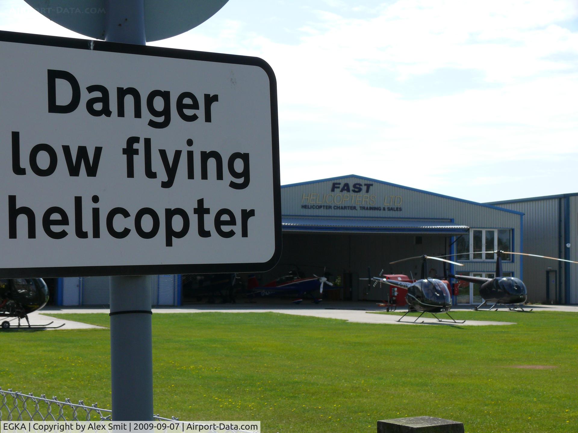 Shoreham Airport, Shoreham United Kingdom (EGKA) - Lot's of helo's pass there