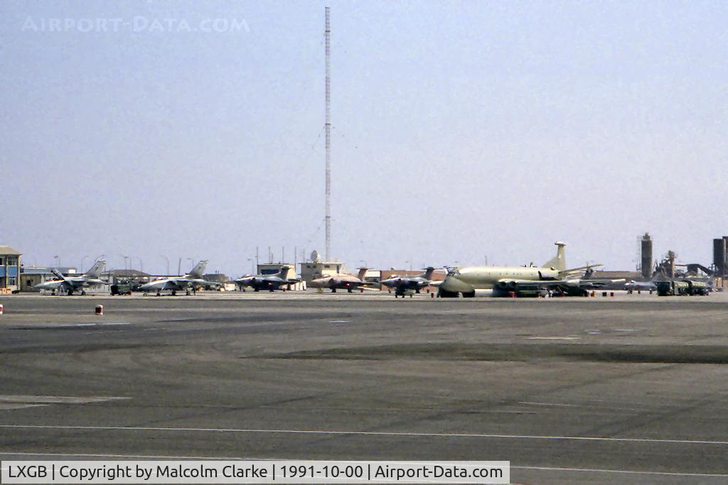 Gibraltar Airport, Gibraltar Gibraltar (LXGB) - Gibralter in 1991. 2 Tornado's, 4 Buccaneers, 1 Nimrod and 2 Hunters!