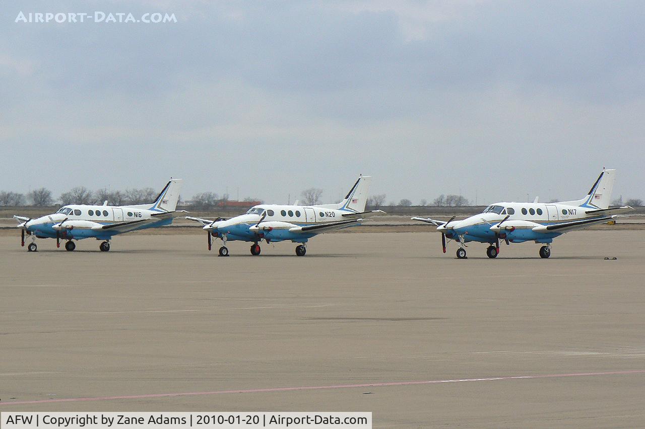 Fort Worth Alliance Airport (AFW) - FAA King Air's on the ramp at Alliance