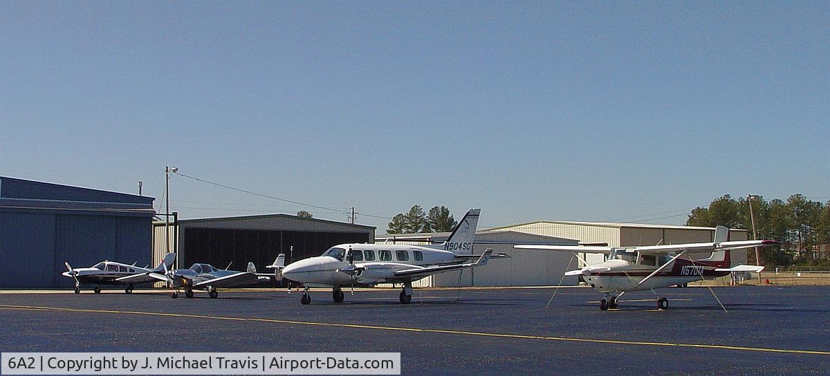 Griffin-spalding County Airport (6A2) - West ramp at 6A2 next to Don's Dream Machines