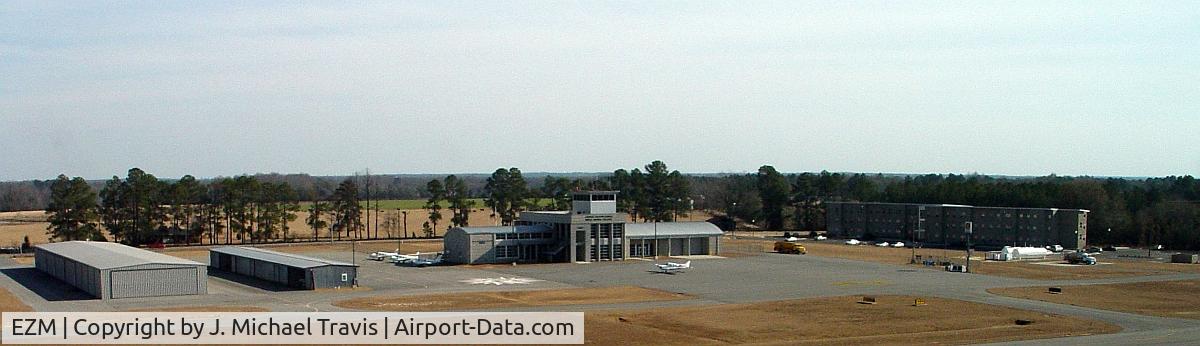 Heart Of Georgia Regional Airport (EZM) - EZM ramp, fuel farm, and control tower.  