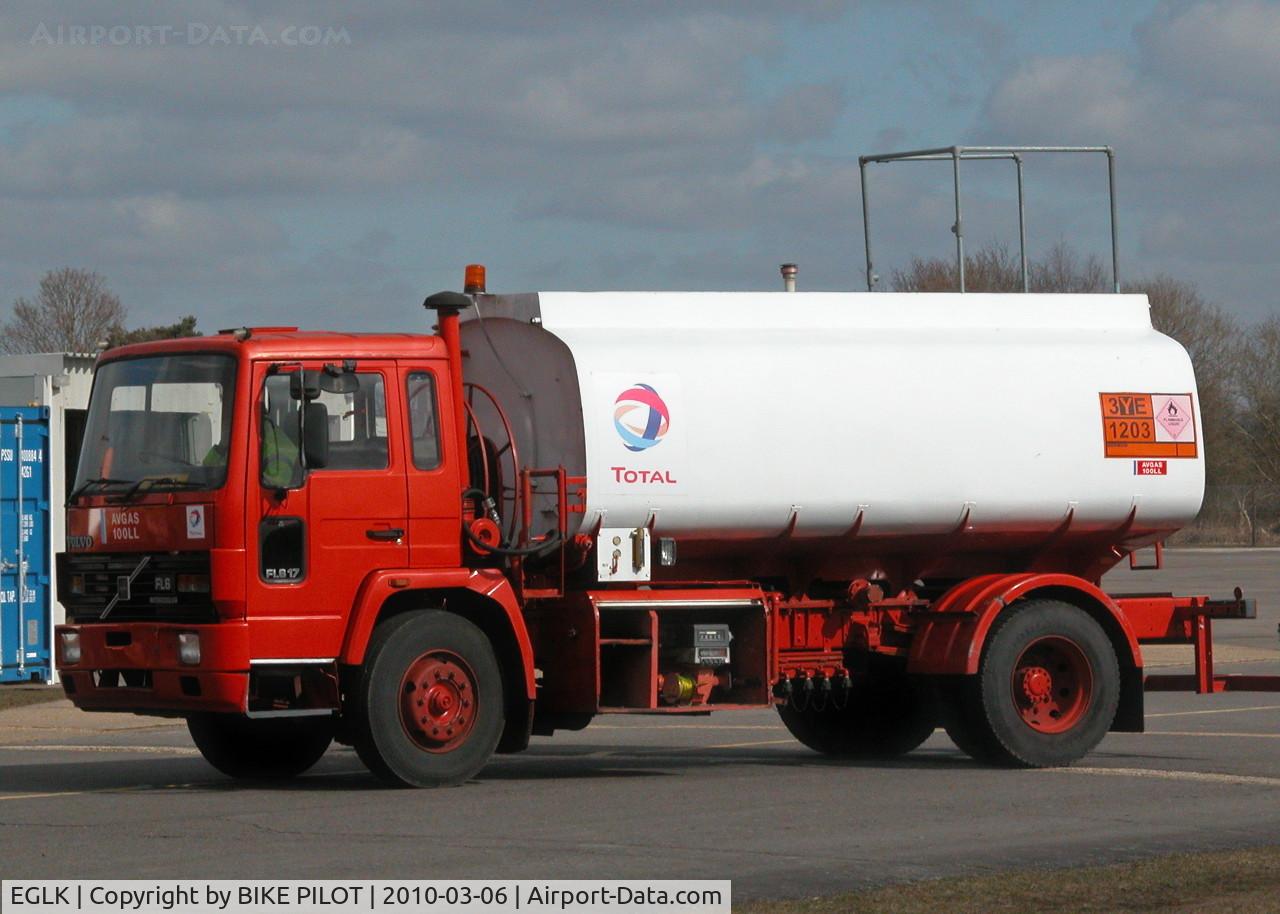 Blackbushe Airport, Camberley, England United Kingdom (EGLK) - AVGAS FUEL BOWSER
