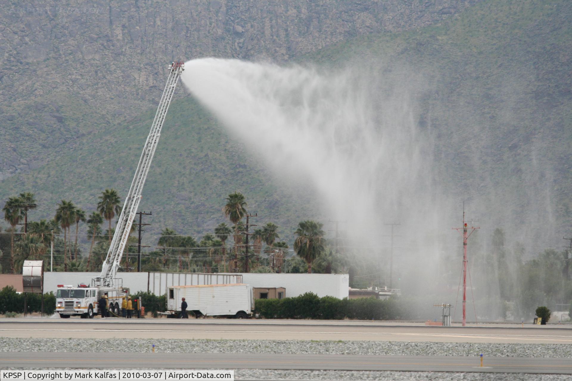 Palm Springs International Airport (PSP) - Palm Springs Fire Department training at KPSP.