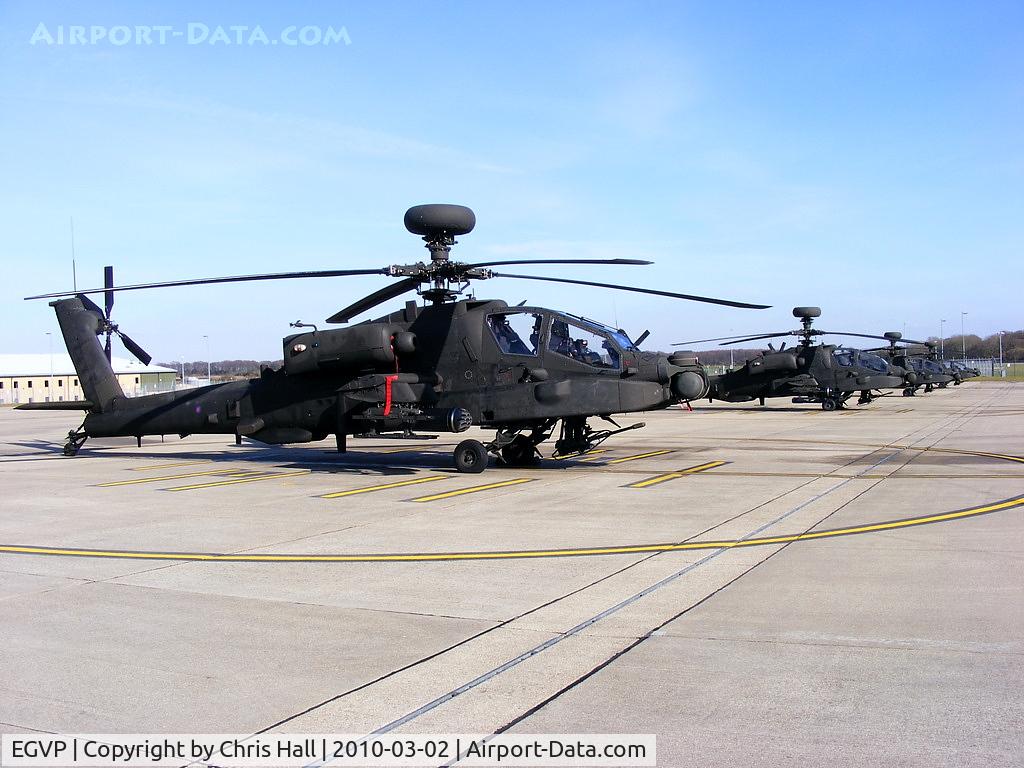 AAC Middle Wallop Airfield Airport, Andover, England United Kingdom (EGVP) - Army Air Corps Westland WAH-64 Apache AH1 673 Sqn