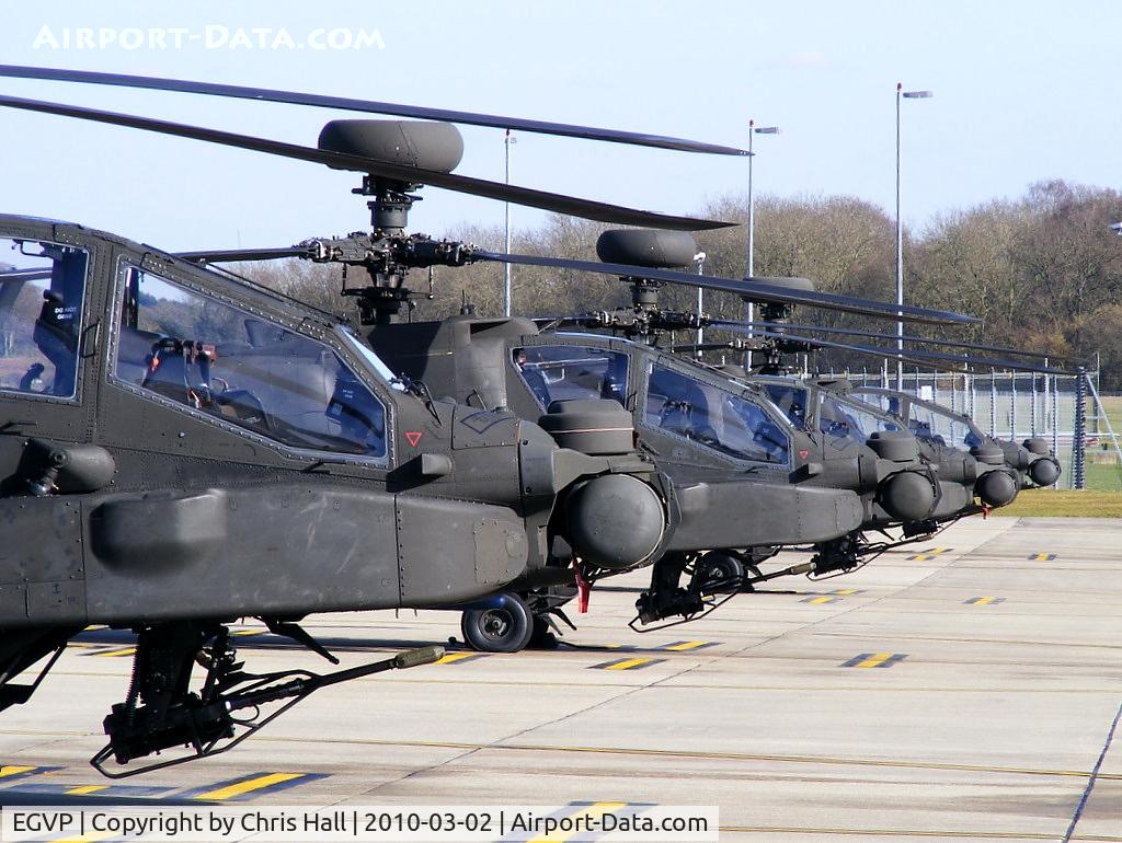 AAC Middle Wallop Airfield Airport, Andover, England United Kingdom (EGVP) - Army Air Corps Westland WAH-64 Apache AH1 673 Sqn