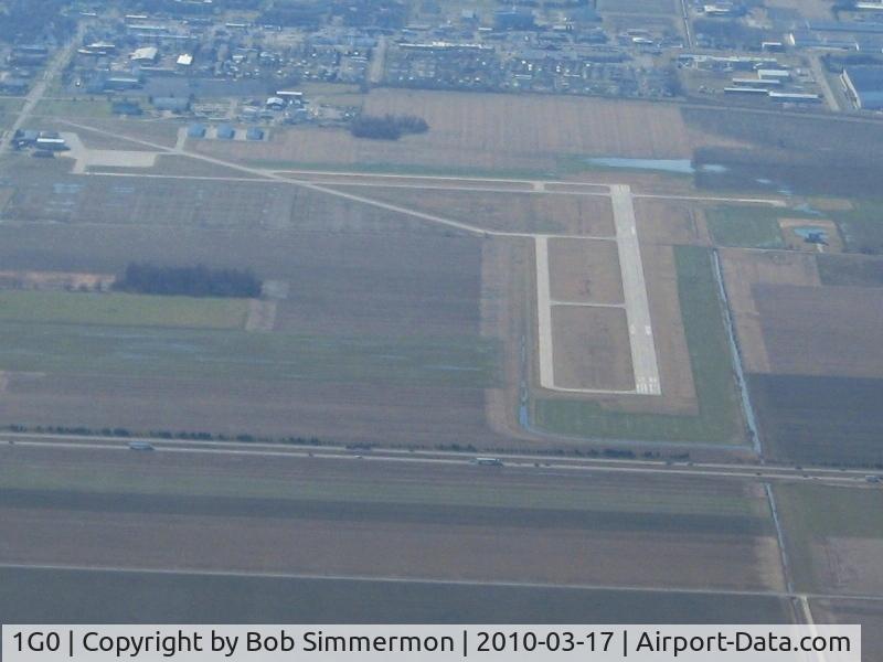 Wood County Airport (1G0) - Looking west from 3500'