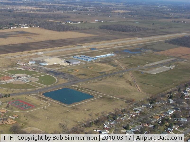 Custer Airport (TTF) - Looking north, entering downwind for 21.