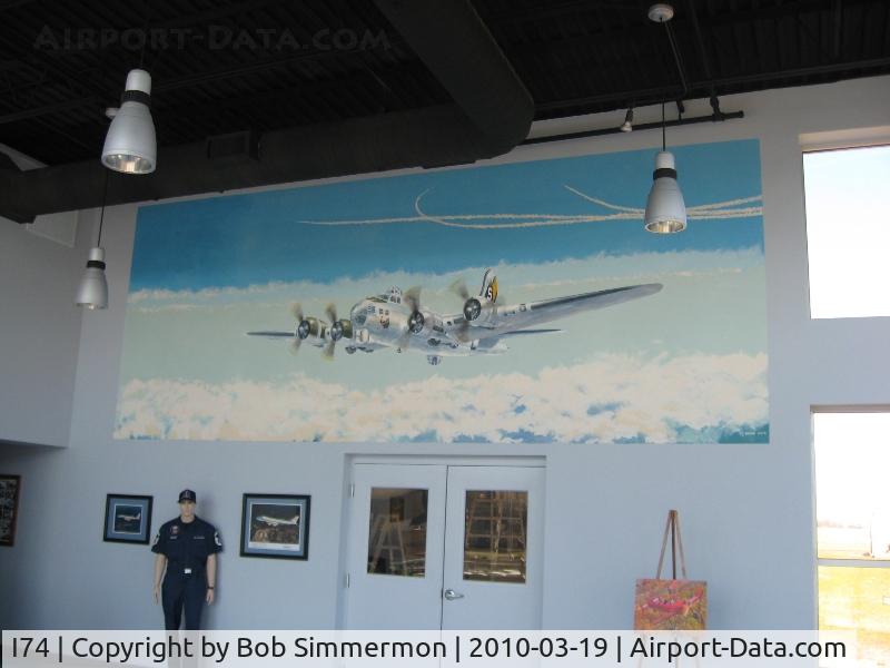 Grimes Field Airport (I74) - Some of the artwork at the Champaign Aviation Museum