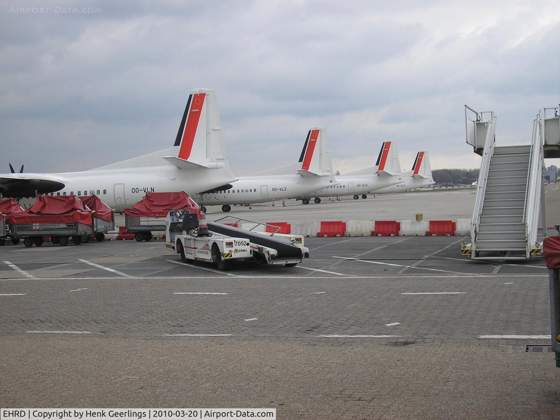 Rotterdam Airport, Rotterdam Netherlands (EHRD) - CityJet Fokker 50 fleet