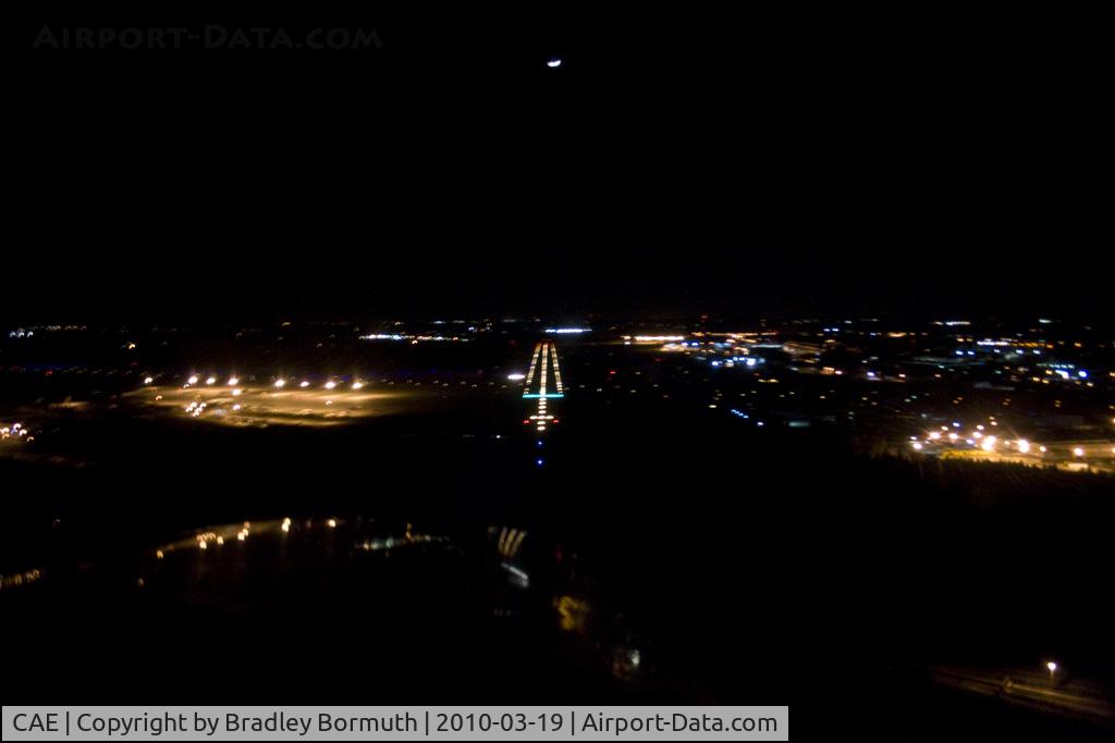 Columbia Metropolitan Airport (CAE) - On final for runway 29 at Columbia Metro in a Cessna 152.
