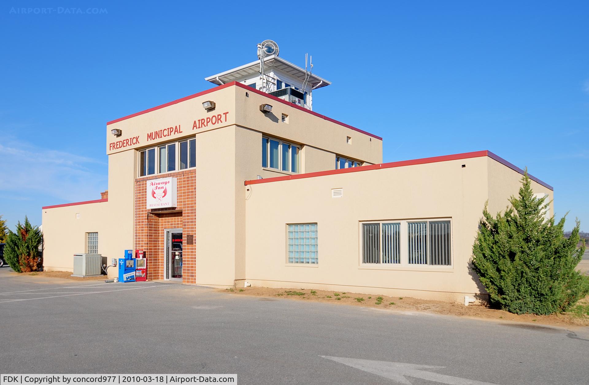 Frederick Municipal Airport (FDK) - The historic terminal building after recent renovation.