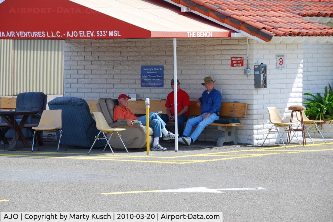 Corona Municipal Airport (AJO) - Saturday afternoon airplane watching at 