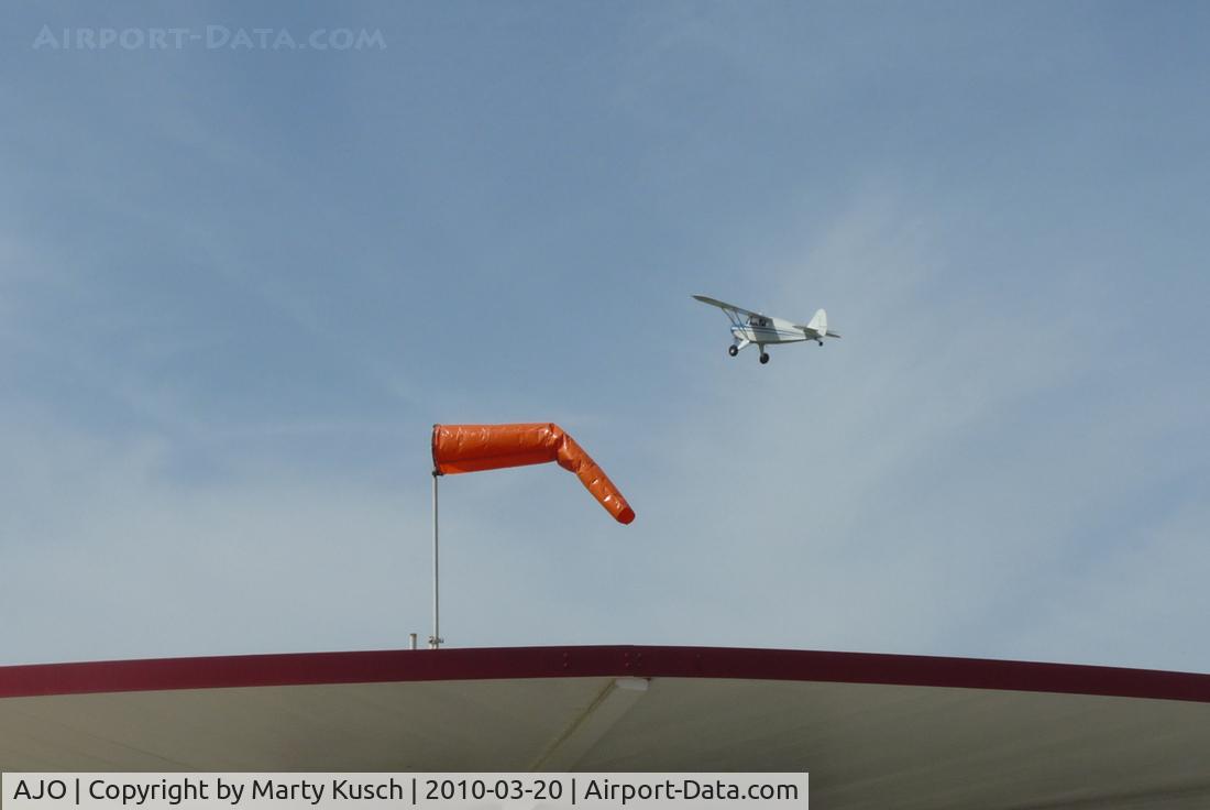 Corona Municipal Airport (AJO) - Fuel Island windsock