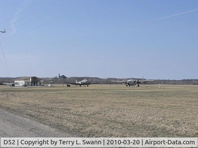 Geneseo Airport (D52) - From the access road looking West.